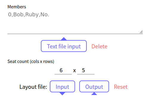Screen - Input delete/reset