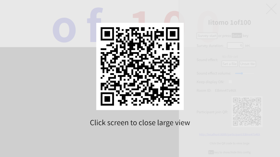 Screen - Participant join QR large