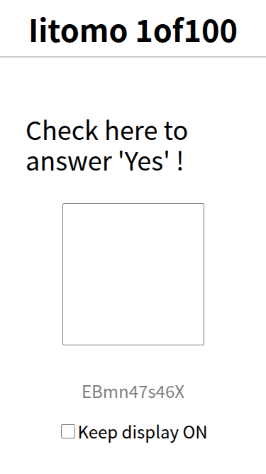 Screen - Participant response UI